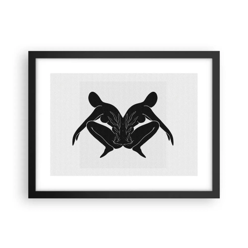 Poster in cornice nera - Anima comune - 40x30 cm