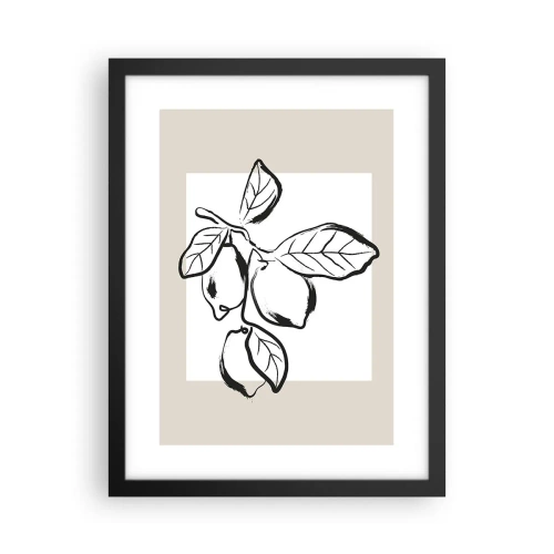Poster in cornice nera - Dove i limoni maturano... - 30x40 cm