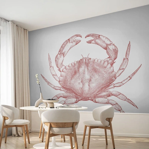 Fotomurali Premium Sand - Il granchio dei granchi - Granchio, Frutti di mare, Crostacei - 300x210 cm