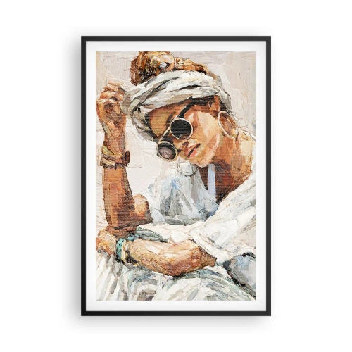 Poster in cornice nera - Ritratto in pieno sole - 61x91 cm