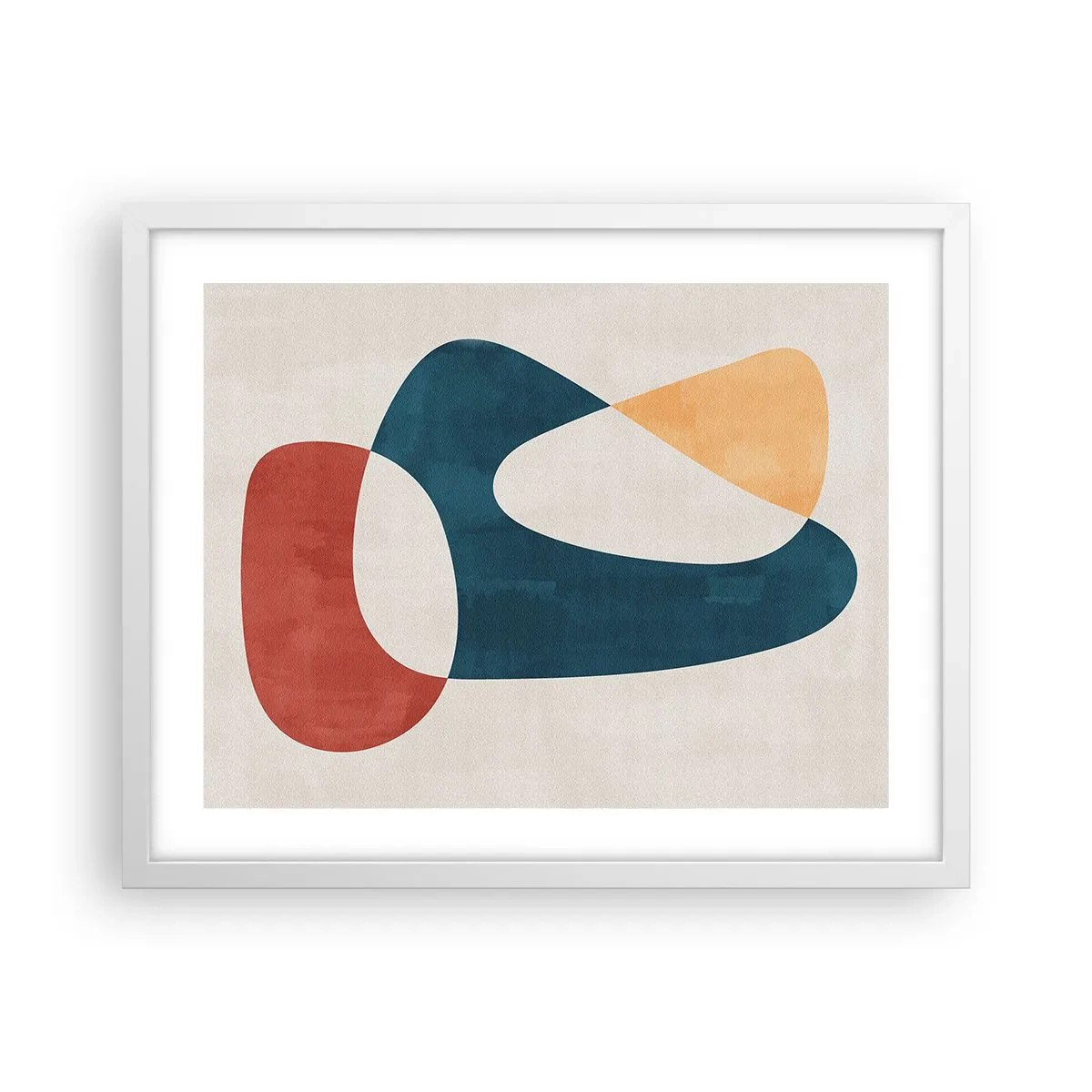 Poster in cornice bianca - Influenze e metamorfosi - 50x40 cm