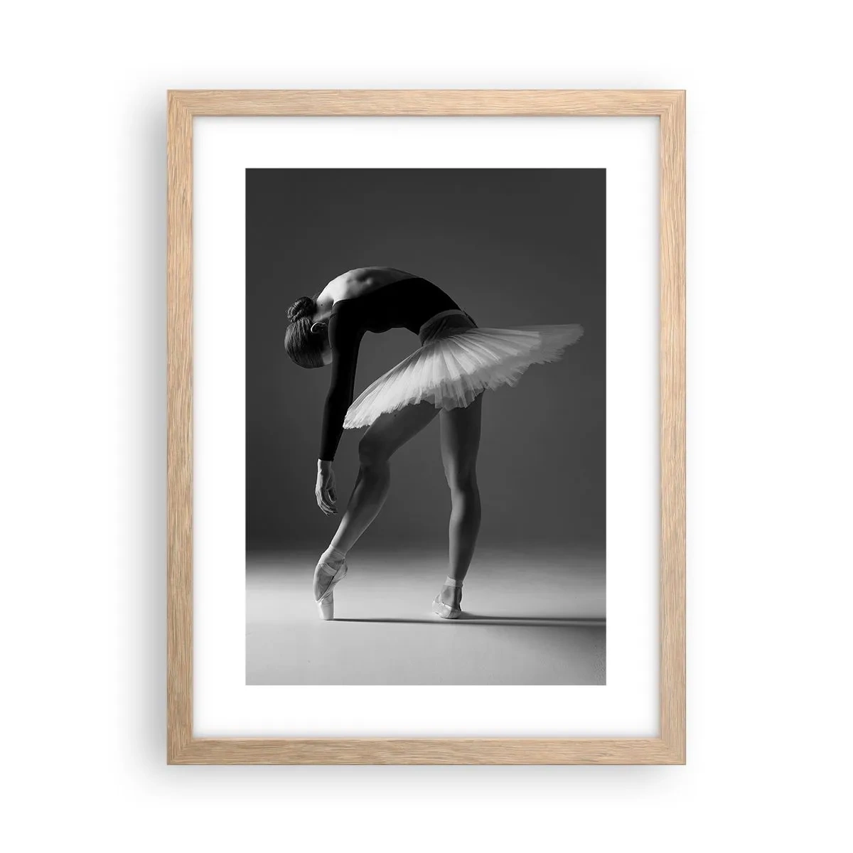 Poster in cornice rovere chiaro - Bella ballerina - 30x40 cm