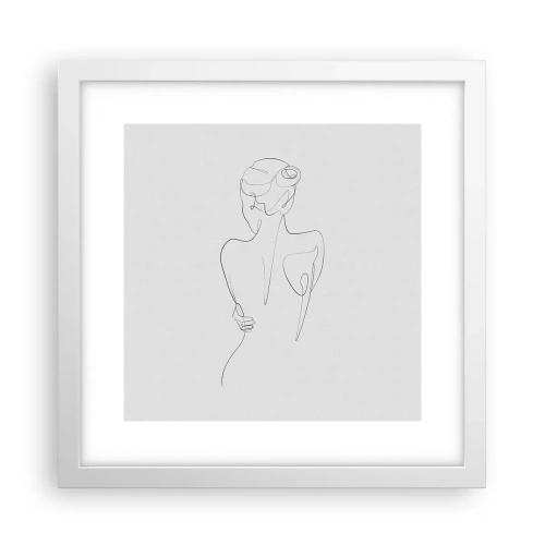 Poster in cornice bianca - La musica del corpo - 30x30 cm