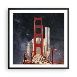 Poster in cornice nera - Sempre al centro - 60x60 cm