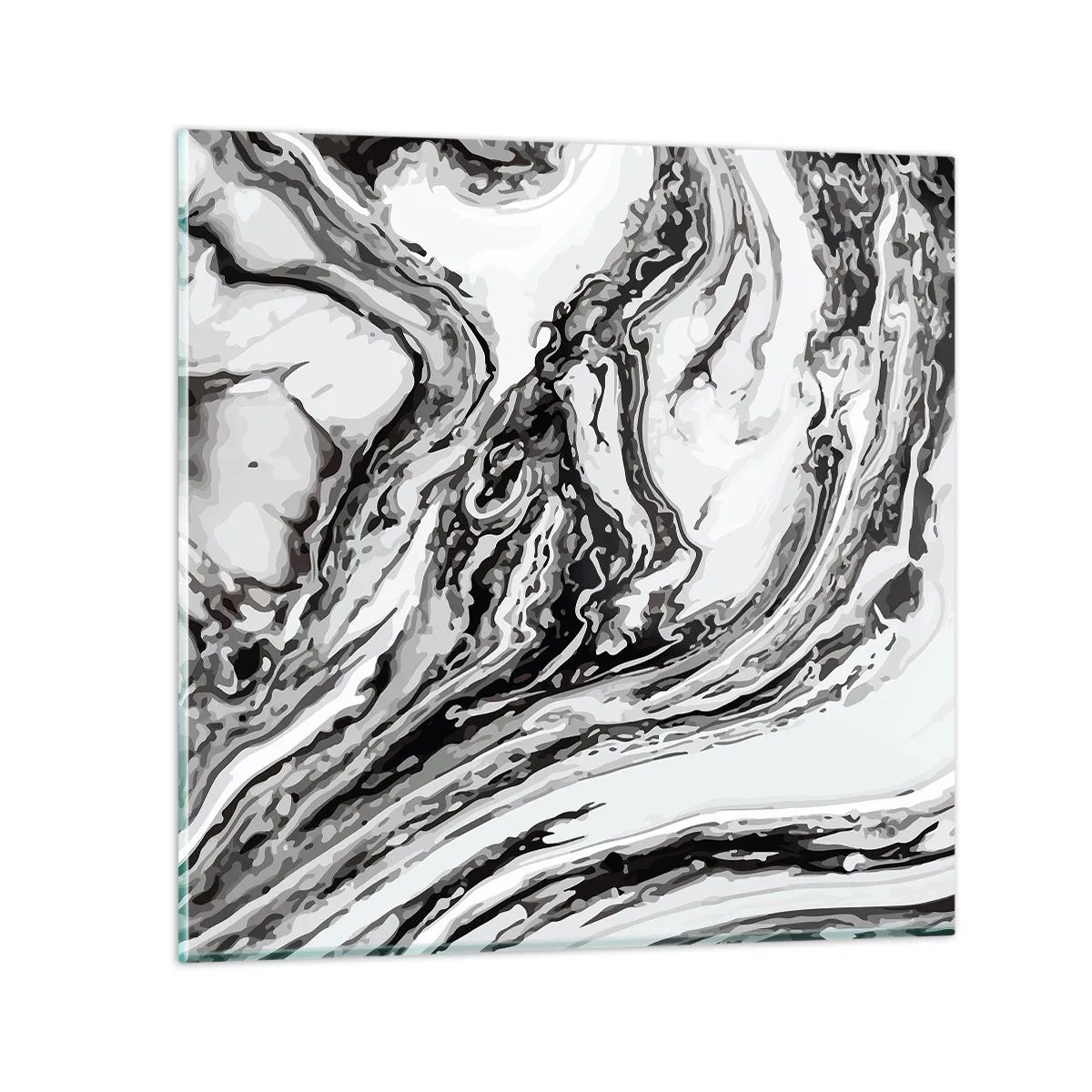 Quadro su vetro - All'inizio vi era il caos - 40x40 cm