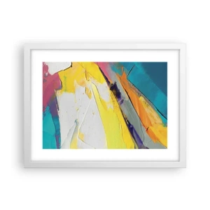 Poster in cornice bianca - Anatomia della luce - 40x30 cm