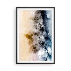Poster in cornice nera - Immersi in una nuvola di nebbia - 61x91 cm