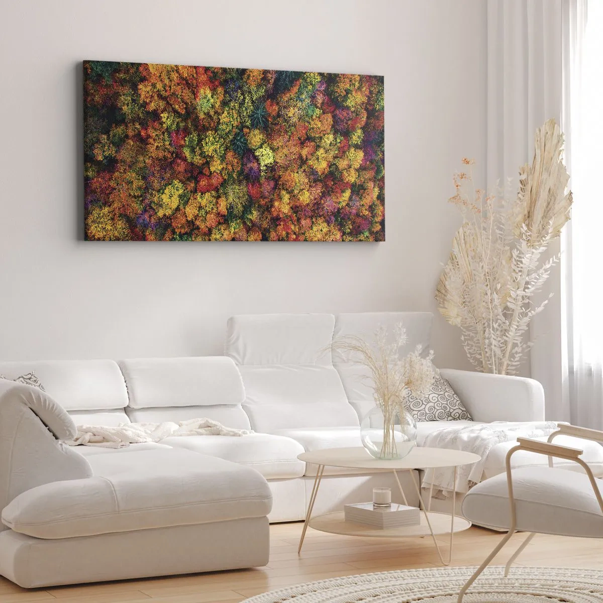 Quadro su tela - Stampe su Tela - Il bouquet degli alberi d'autunno - 90x30 cm