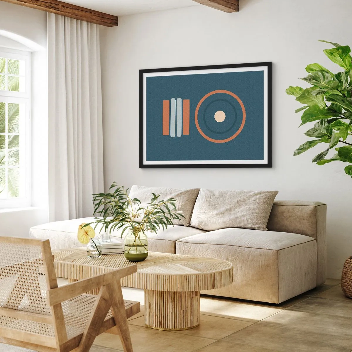 Poster in cornice nera - L'essenza delle cose - 50x40 cm