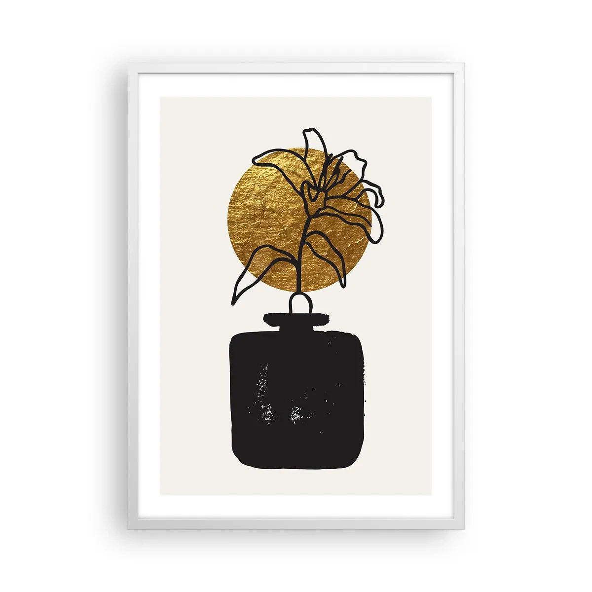 Poster in cornice bianca - Bellezza a peso d'oro - 50x70 cm