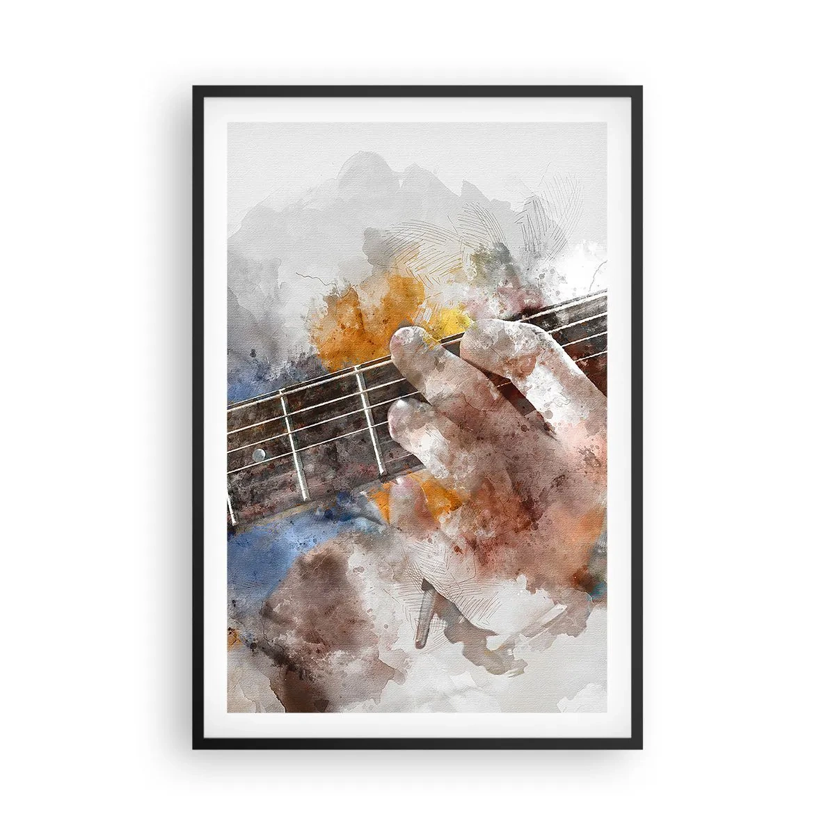 Poster in cornice nera - Poesia tra le corde - 61x91 cm