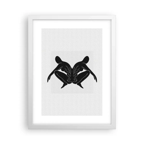 Poster in cornice bianca - Anima comune - 30x40 cm