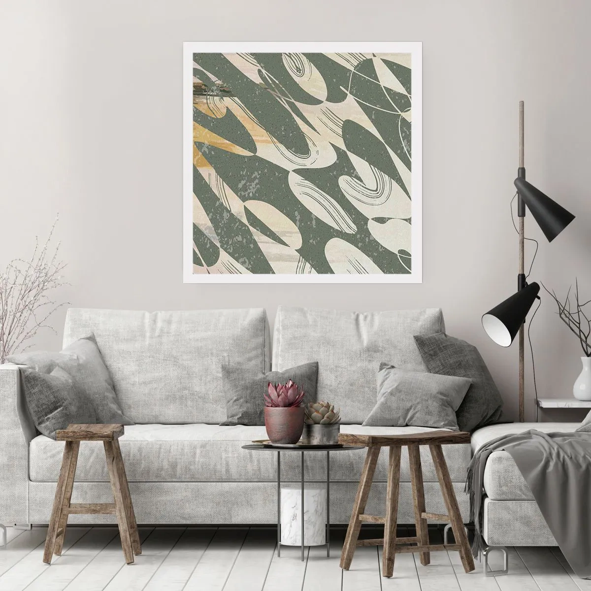 Poster - Astrazione ritmica - 50x50 cm