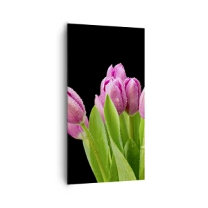 Quadro su tela - Stampe su Tela - Gioia lilla della primavera - 65x120 cm