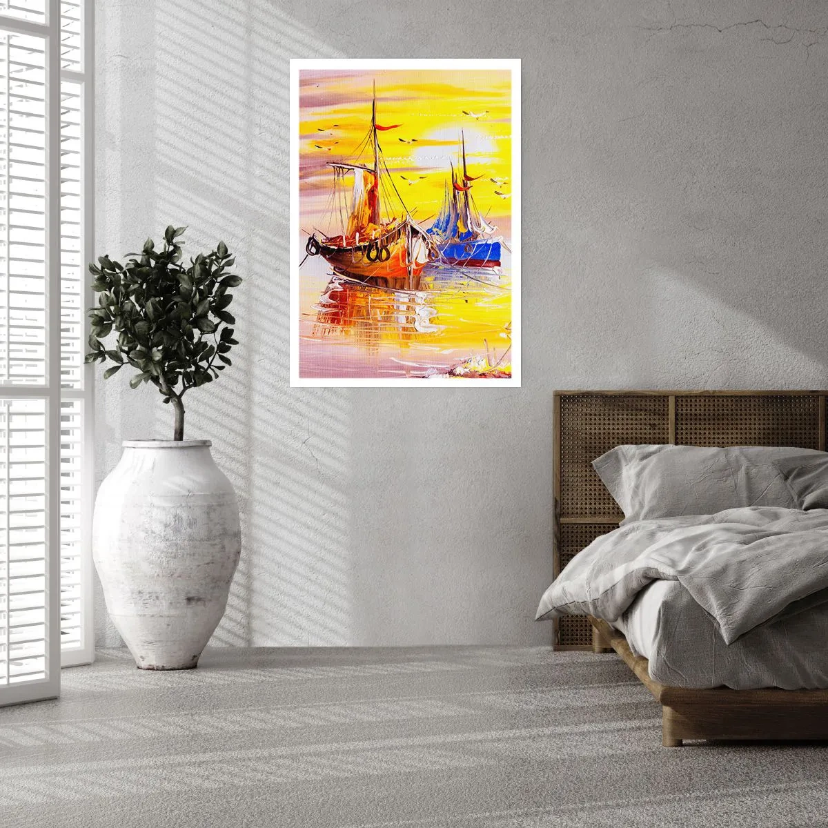 Poster - Meritato riposo nel porto - 61x91 cm