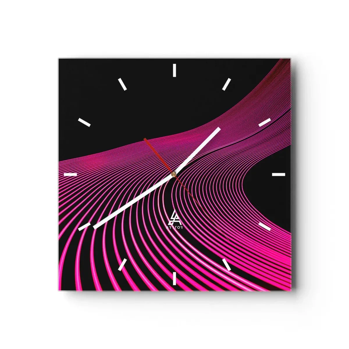Orologio da parete - Orologio in Vetro - Il viale della luce - 40x40 cm