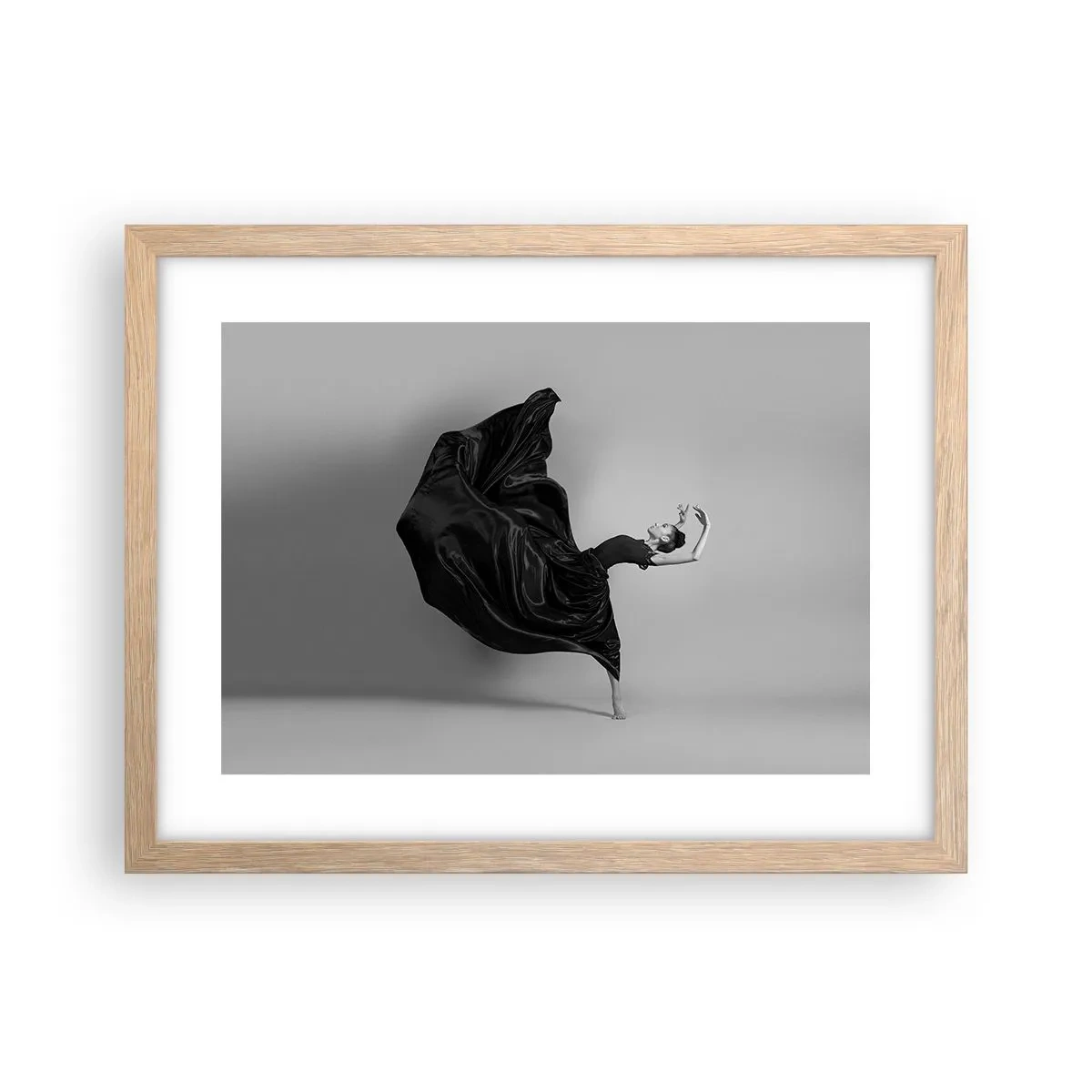 Poster in cornice rovere chiaro - Musica alata - 40x30 cm