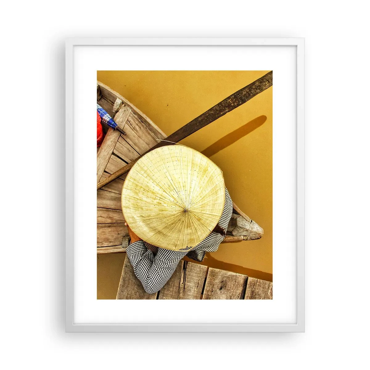 Poster in cornice bianca - Vita sul Fiume Giallo - 40x50 cm