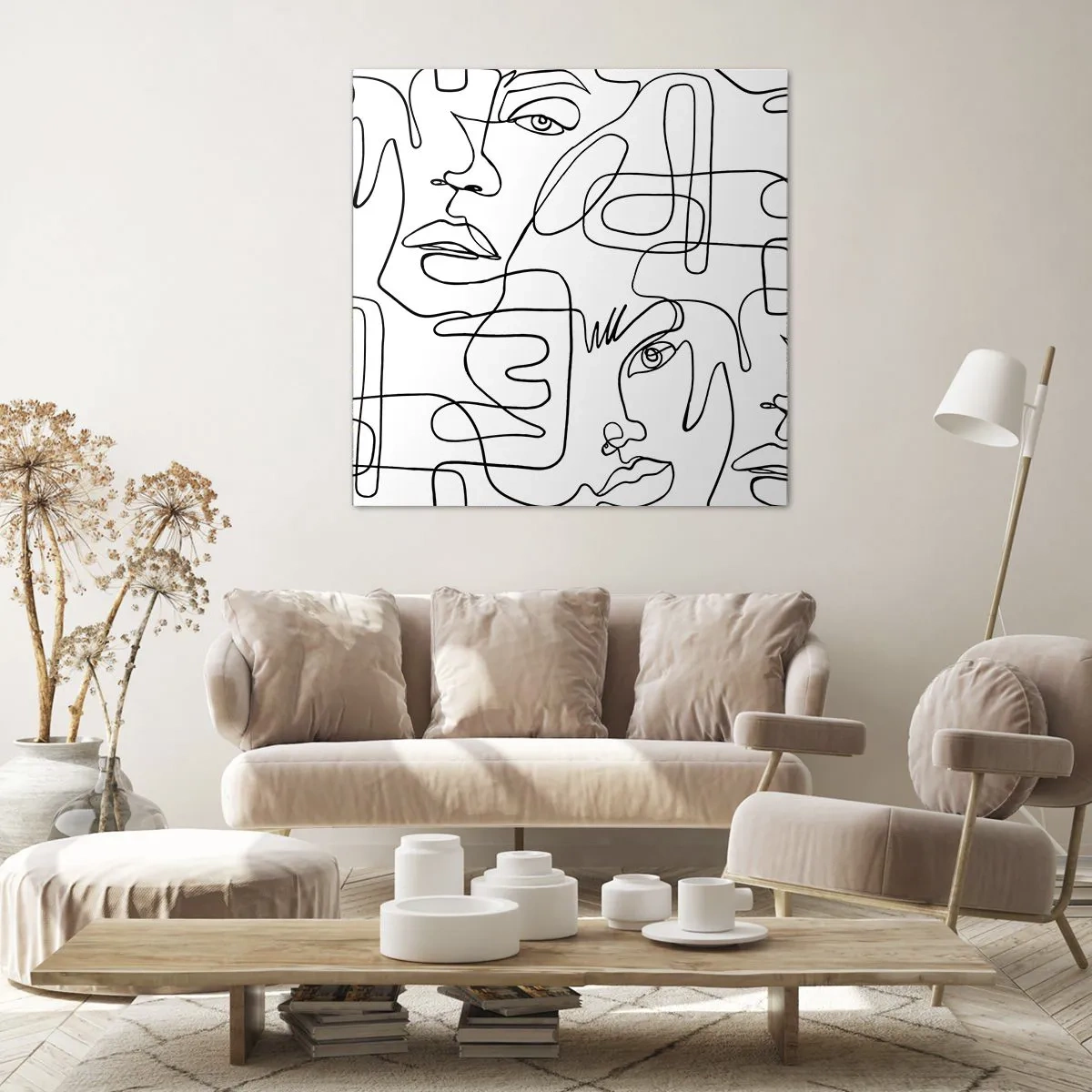 Quadro su tela - Stampe su Tela - Emozioni intrecciate - 50x50 cm