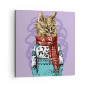 Quadro su tela - Stampe su Tela - Un gatto non solo con gli stivali - 50x50 cm