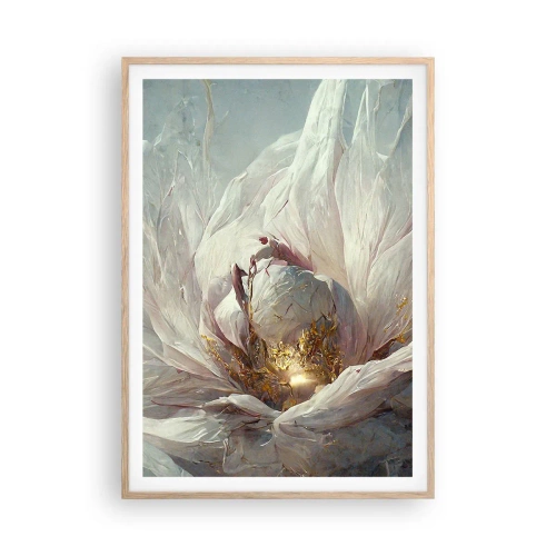 Poster in cornice rovere chiaro - Fiorisce ogni cento anni - 70x100 cm