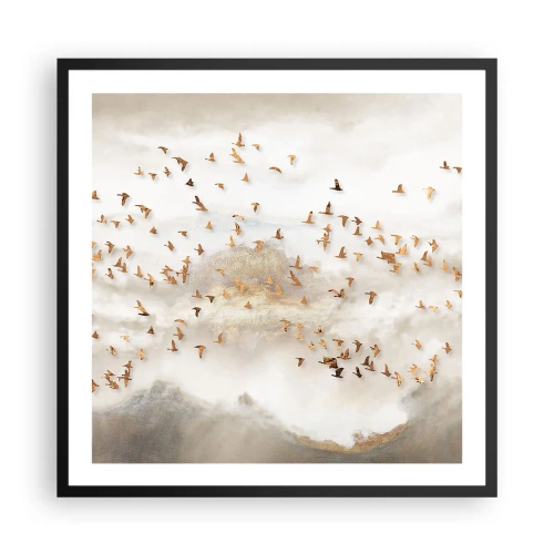 Poster in cornice nera - È giunto il momento... - 60x60 cm