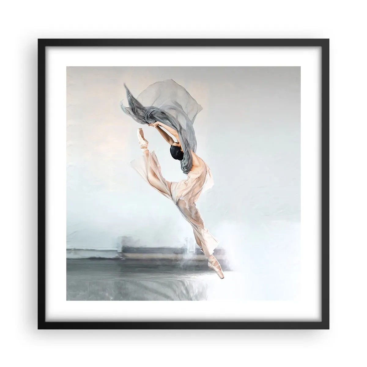 Poster in cornice nera - Nell'estasi della danza - 50x50 cm