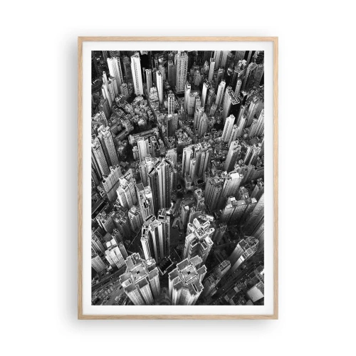 Poster in cornice rovere chiaro - Ancora più in alto - 70x100 cm