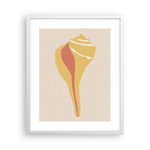 Poster in cornice bianca - Astrazione organica: crescita - 40x50 cm