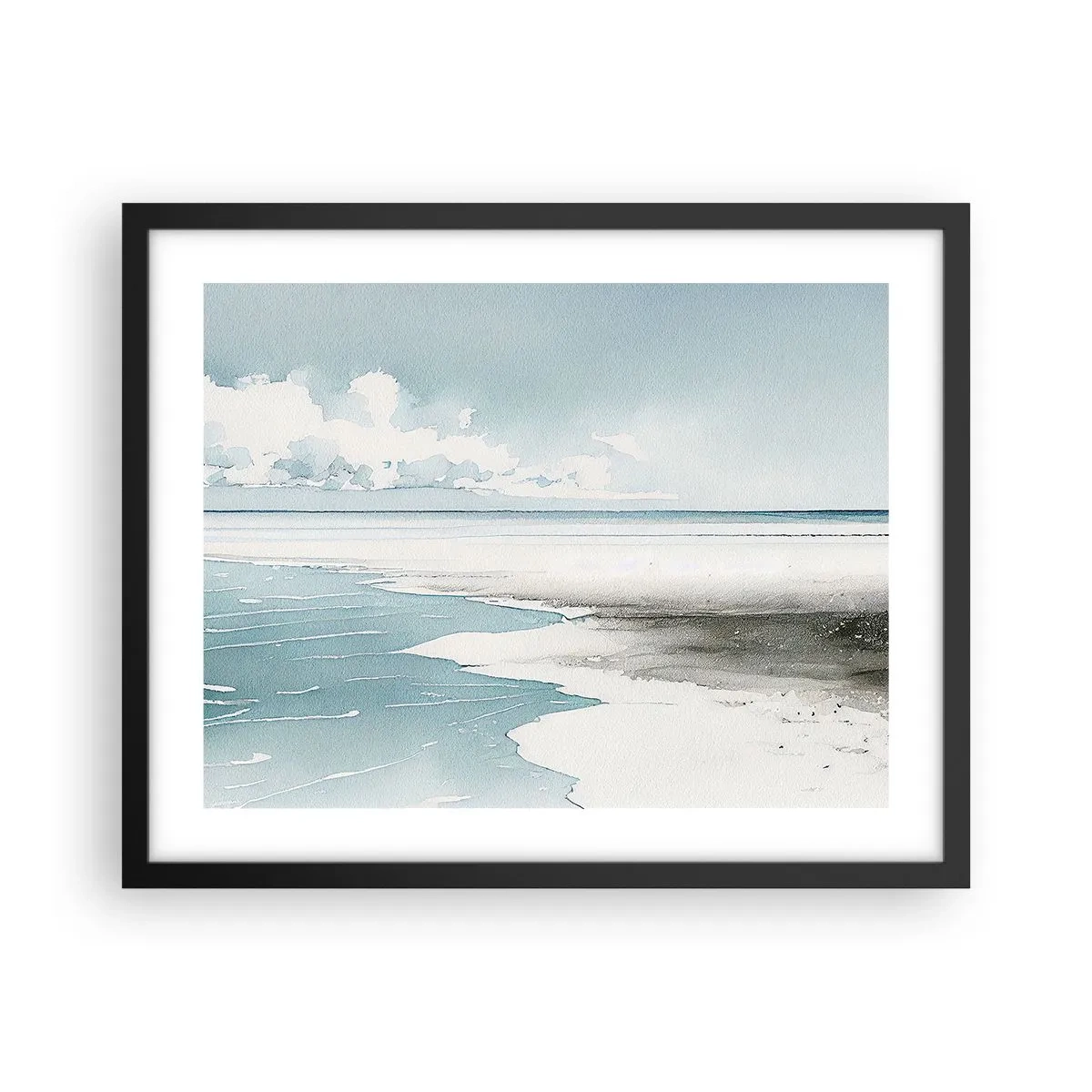 Poster in cornice nera - Marea dolce - 50x40 cm