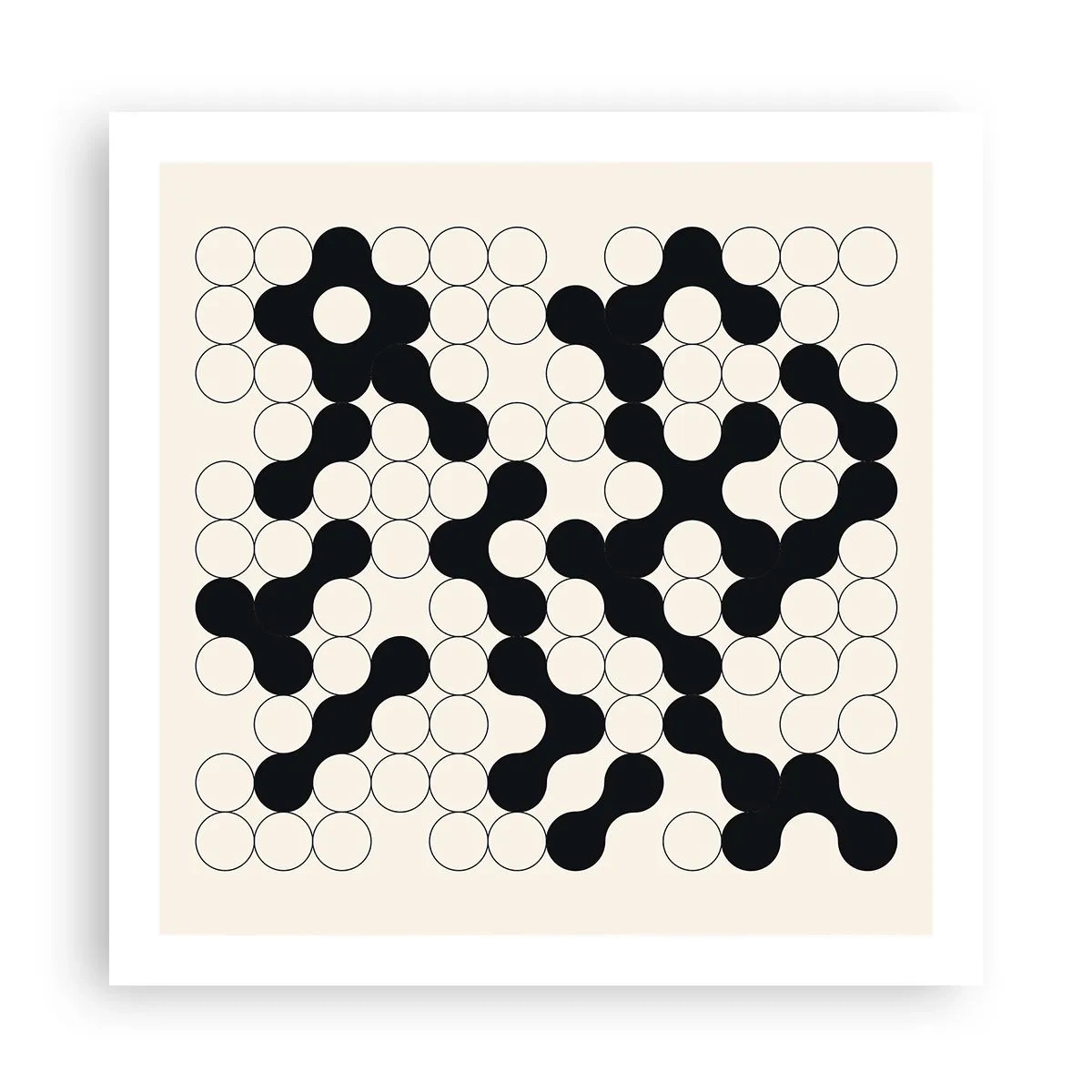 Poster - Gioco cinese: variazione - 60x60 cm