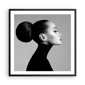 Poster in cornice nera - La Nefertiti di oggi - 60x60 cm