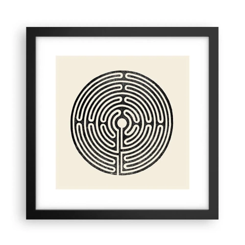 Poster in cornice nera - Ordine misterioso - 30x30 cm