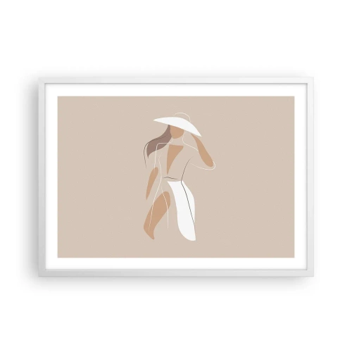 Poster in cornice bianca - La moda è un gioco - 70x50 cm