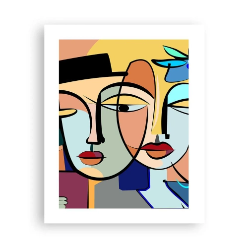 Poster - Appuntamento in stile Picasso - 40x50 cm