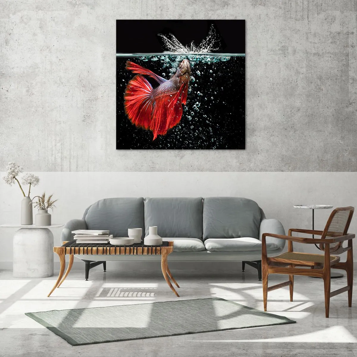 Quadro su vetro - Hai tre desideri - 70x70 cm