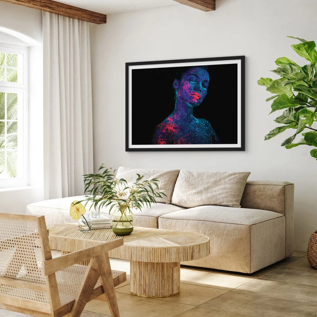 Poster in cornice nera - Nella polvere di stelle - 50x40 cm