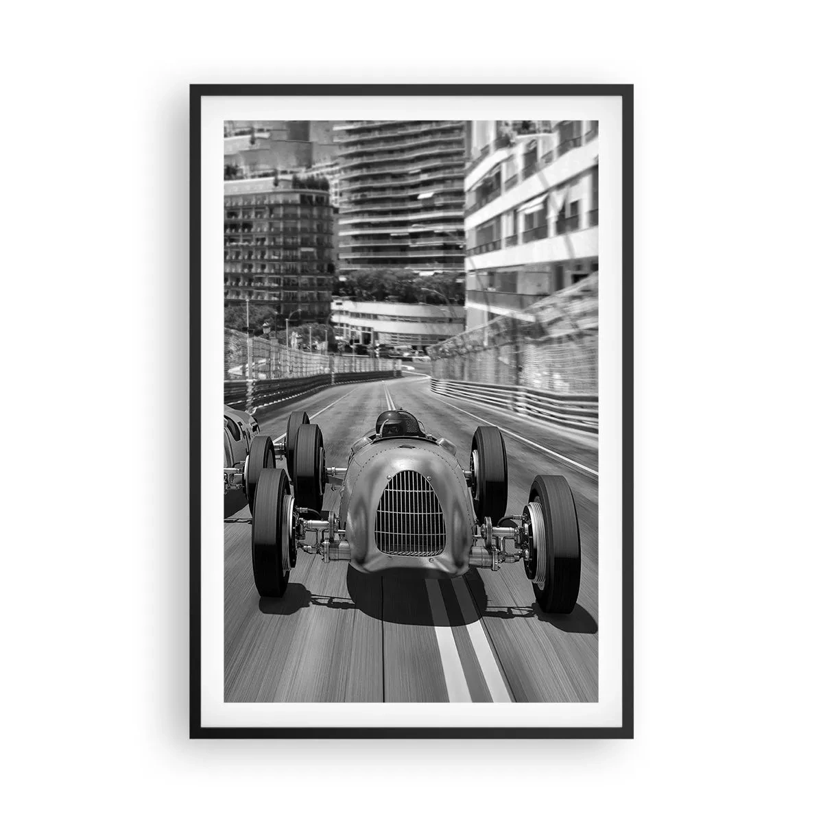 Poster in cornice nera - Tanto tempo fa a Montecarlo - 61x91 cm
