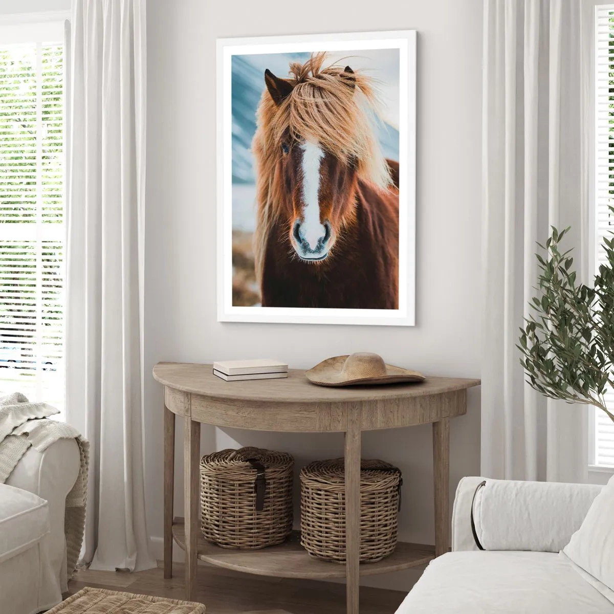 Poster in cornice bianca - Senti la libertà? - 30x40 cm