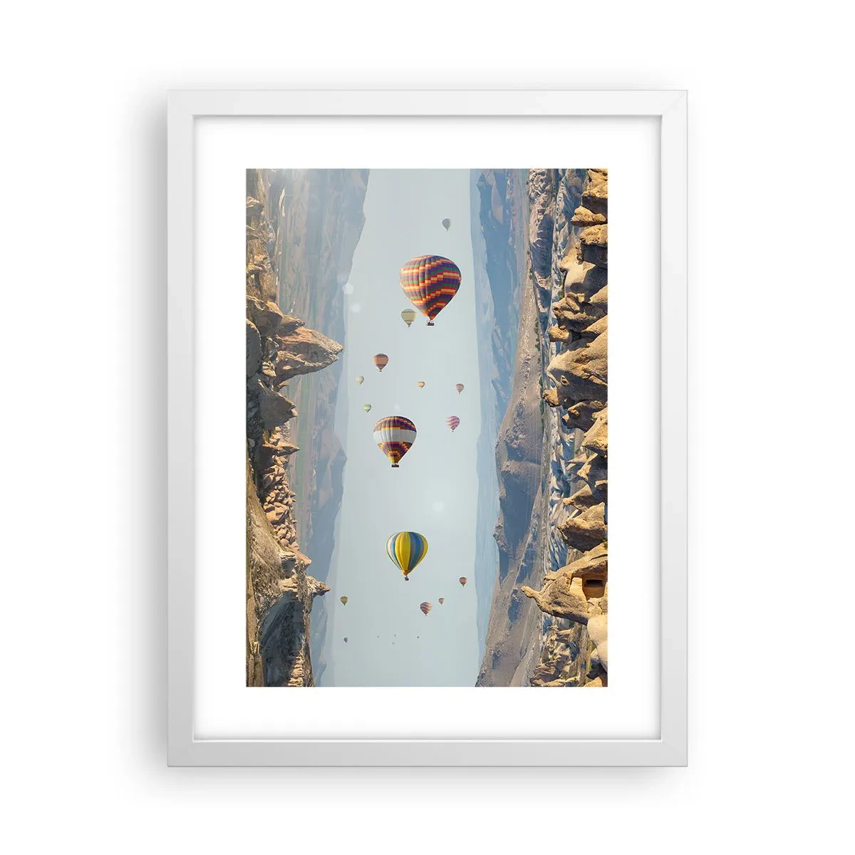 Poster in cornice bianca - Qui tutto è possibile - 30x40 cm