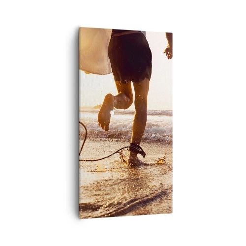 Quadro su tela - Stampe su Tela - L'incontro delle onde - 55x100 cm