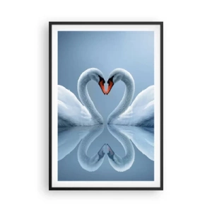 Poster in cornice nera - Il tempo dell'amore - 61x91 cm