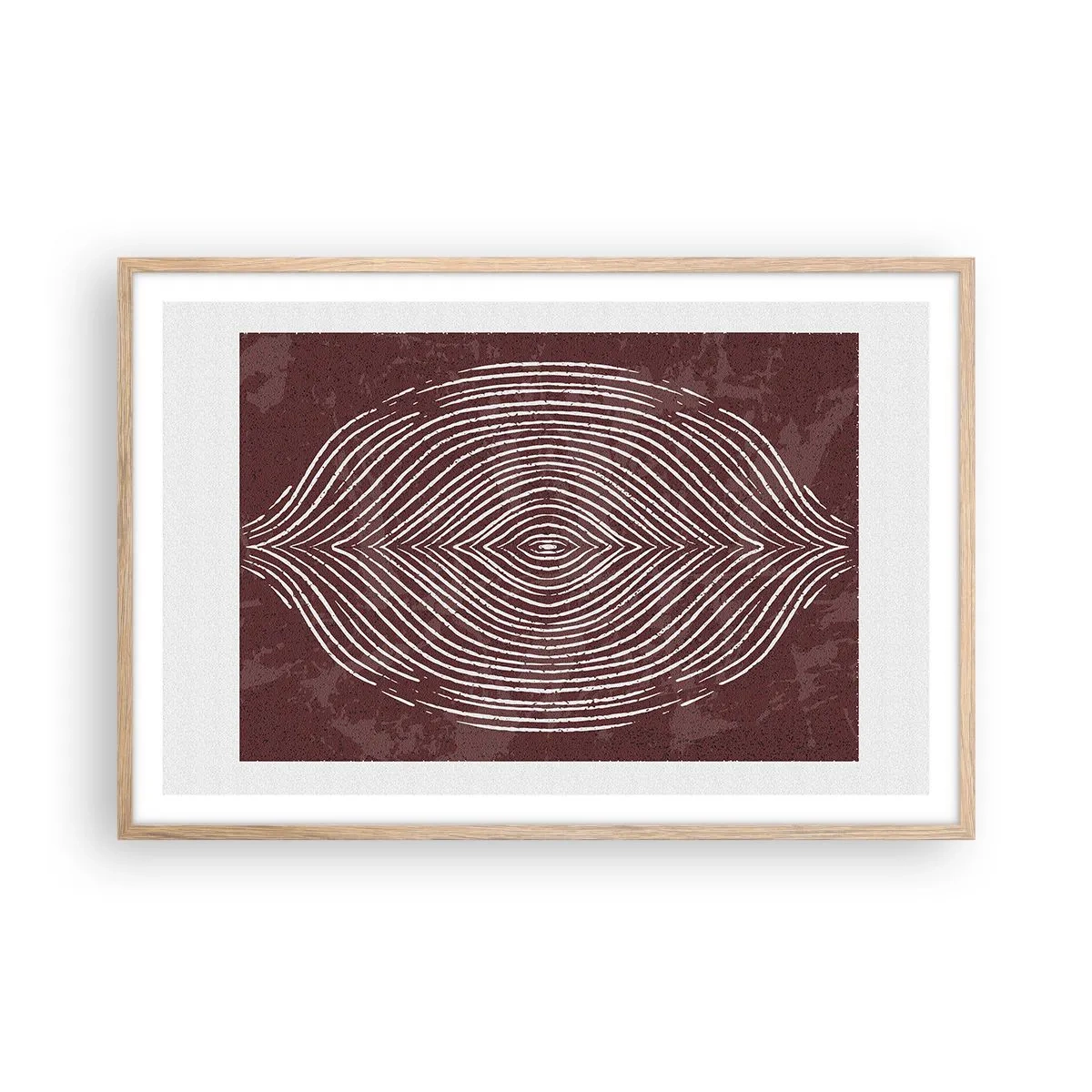 Poster in cornice rovere chiaro - Lo spazio parlante - 91x61 cm