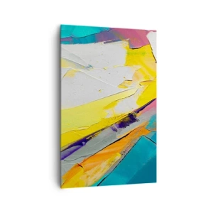 Quadro su tela - Stampe su Tela - Una composizione astratta dai colori intensi - 80x120cm - Anatomia della luce - Decorazione murale moderna per soggiorno e camera da letto ARTTOR