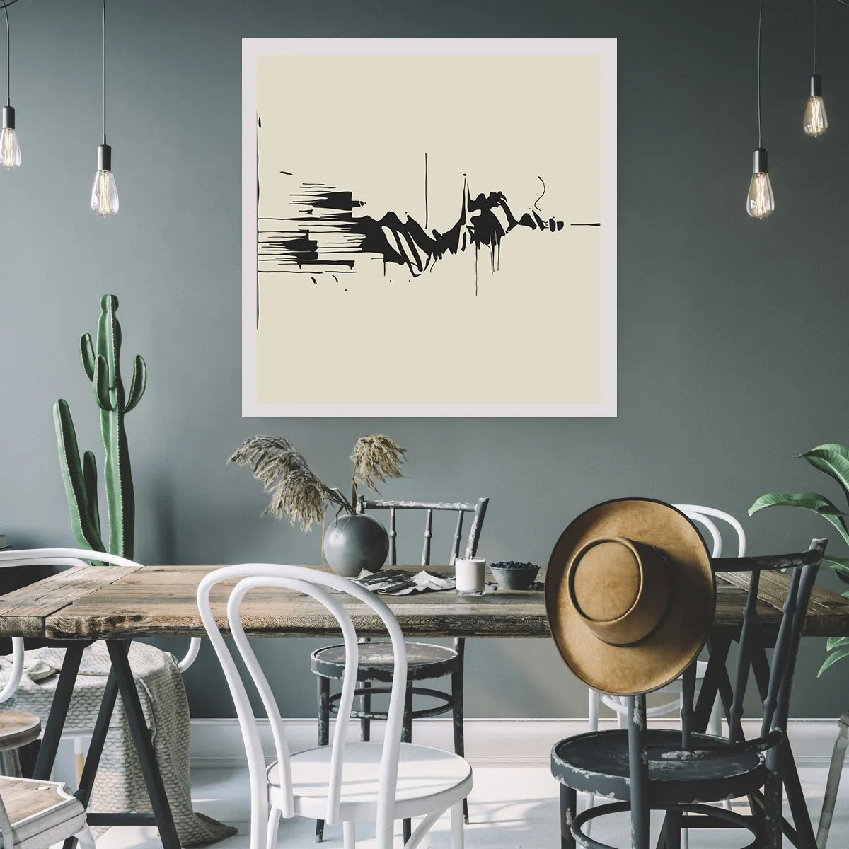 Poster - Astrazione frettolosa - 40x40 cm