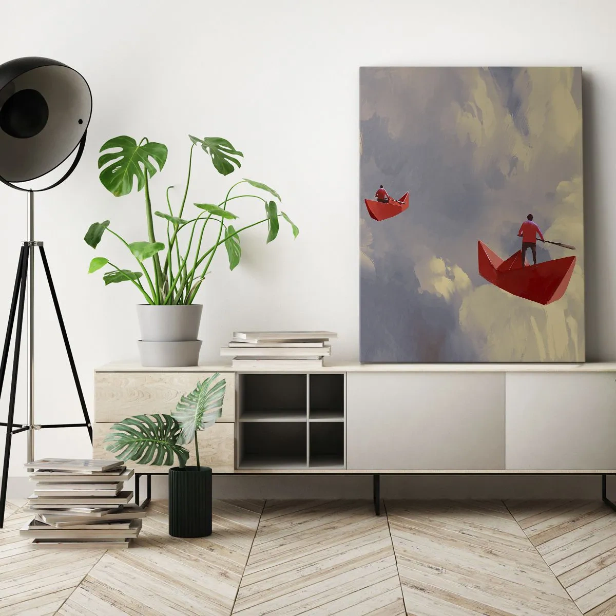 Quadro su tela - Stampe su Tela - La spedizione dei sognatori - 65x120 cm