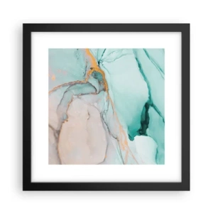 Poster in cornice nera - Danza di forme e colori - 30x30 cm