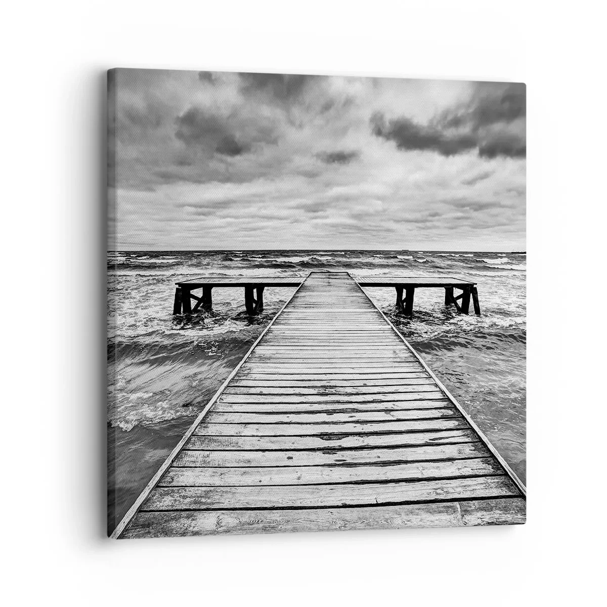 Quadro su tela - Stampe su Tela - Aspetto che il vento le scacci via... - 30x30 cm