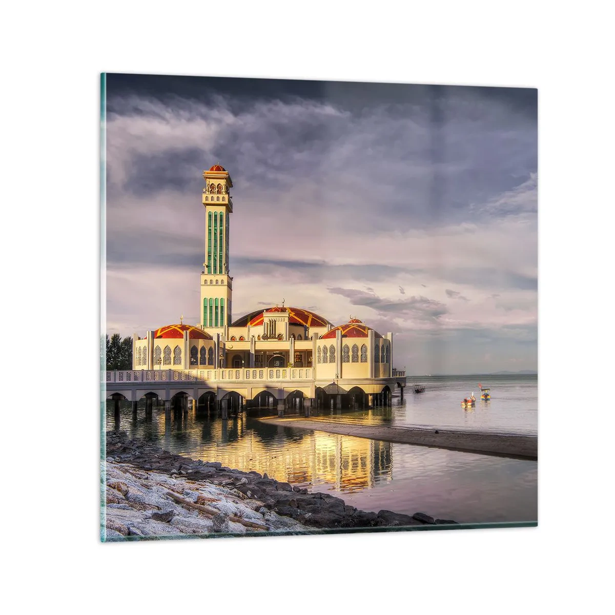 Quadro su vetro - Il tempio della natura - 30x30 cm