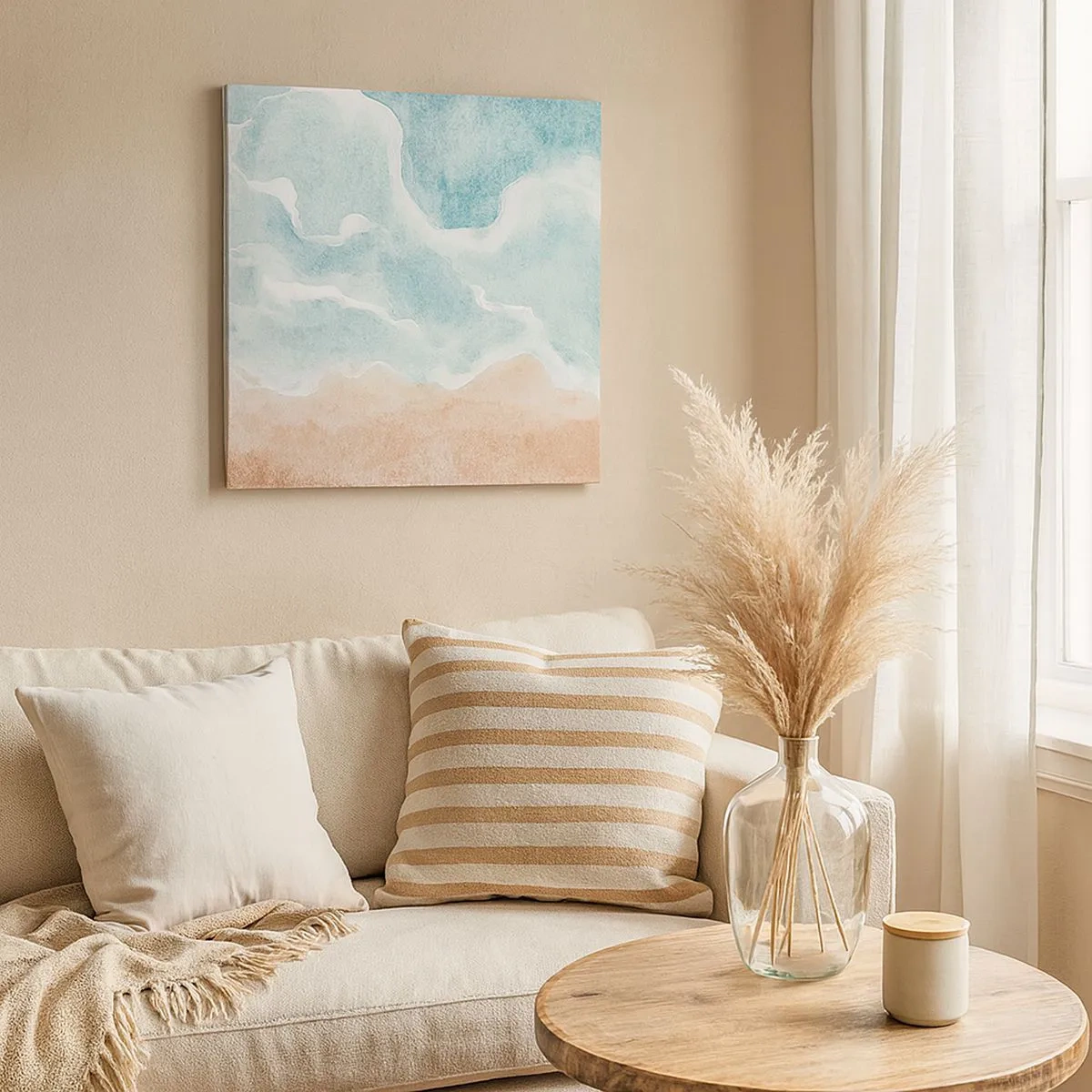 Quadro su tela - Stampe su Tela - Astrazione nebulosa - 30x30 cm